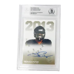 Jordan Poyer Signed 2013 Press Pass Autograph Gold Player Slabbed Card