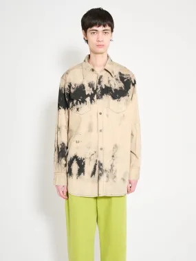 Acne Studios Long Sleeve Shirt Black / Beige