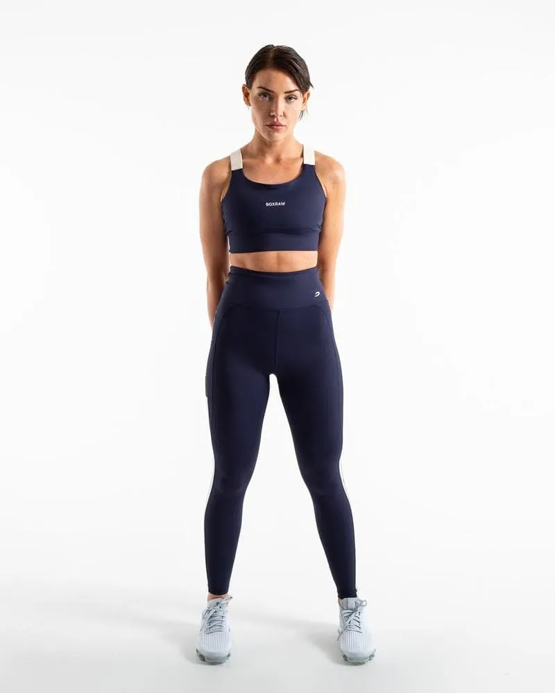 ALICIA SPORTS BRA - NAVY