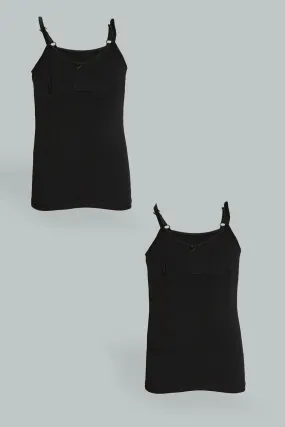 Black Camisole Set (Pack of 2)