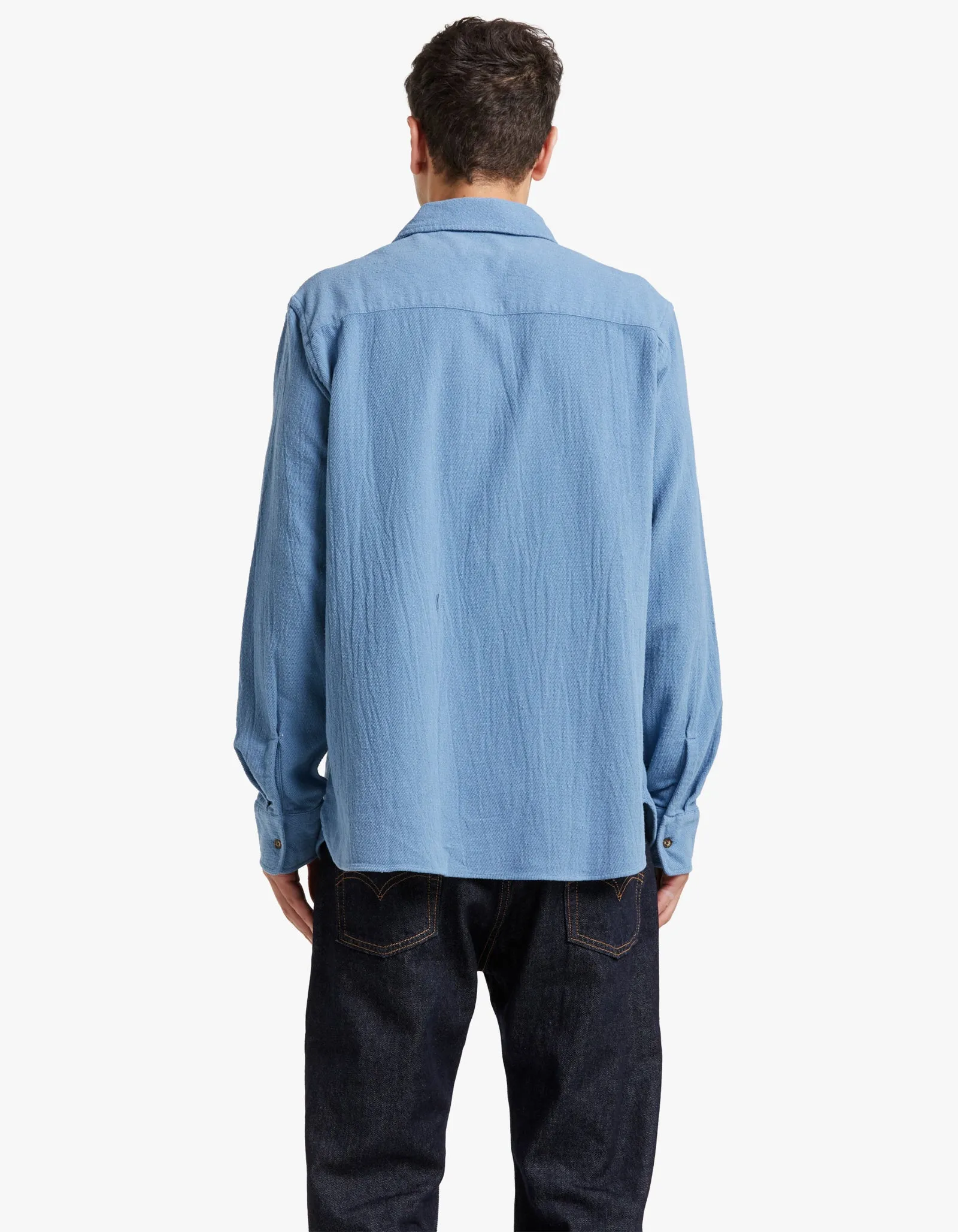 Broome Boucle Knit L/S Shirt - Coronet Blue