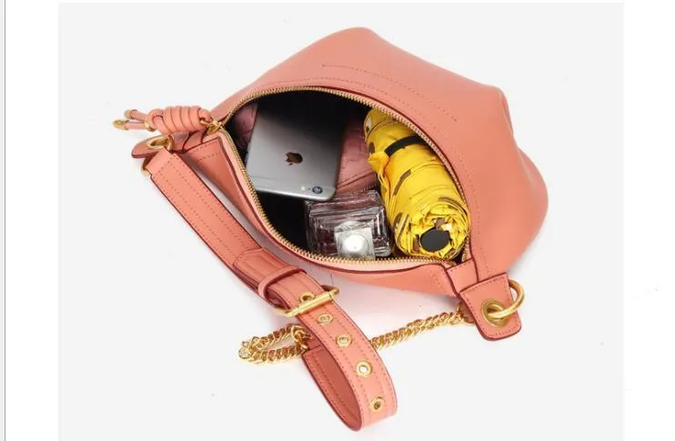 Colorful Leather Fanny Packs Chest Bags For Women