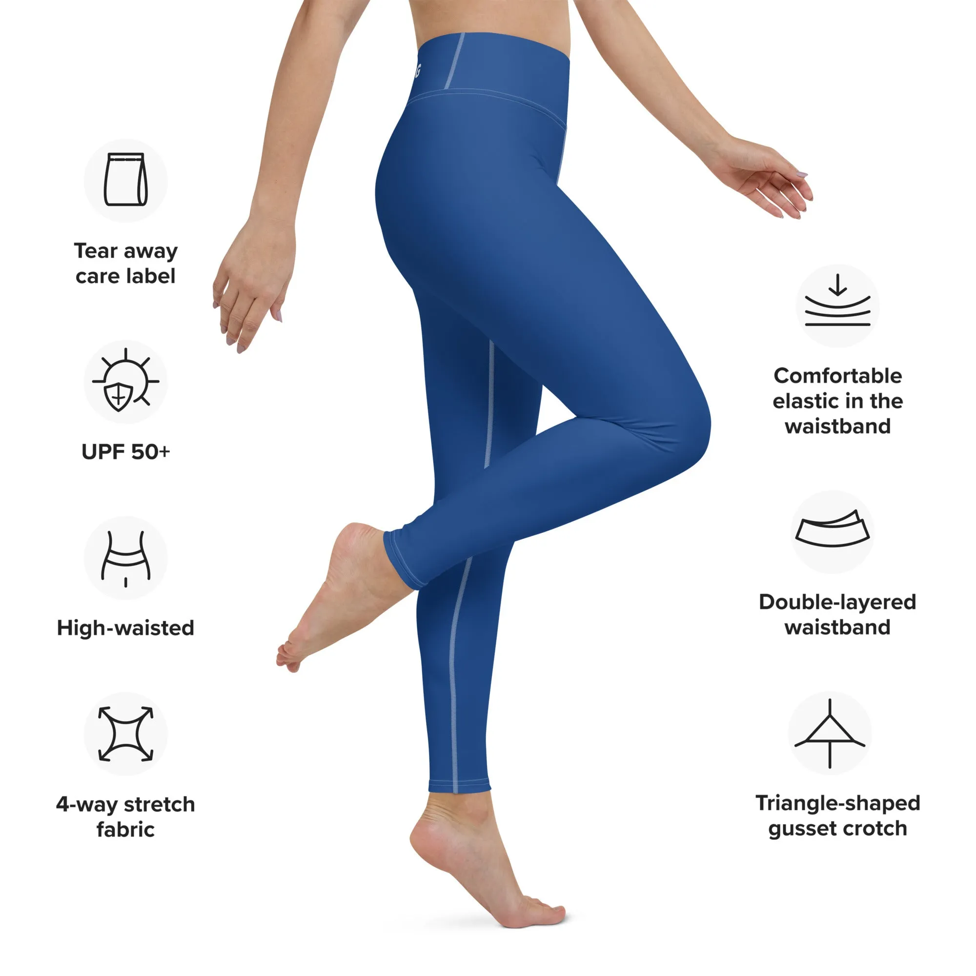 ELEVATED ESSENTIALS, BOOTY BOOSTING HIGH WAISTBAND LEGGING  COBALT BLUE