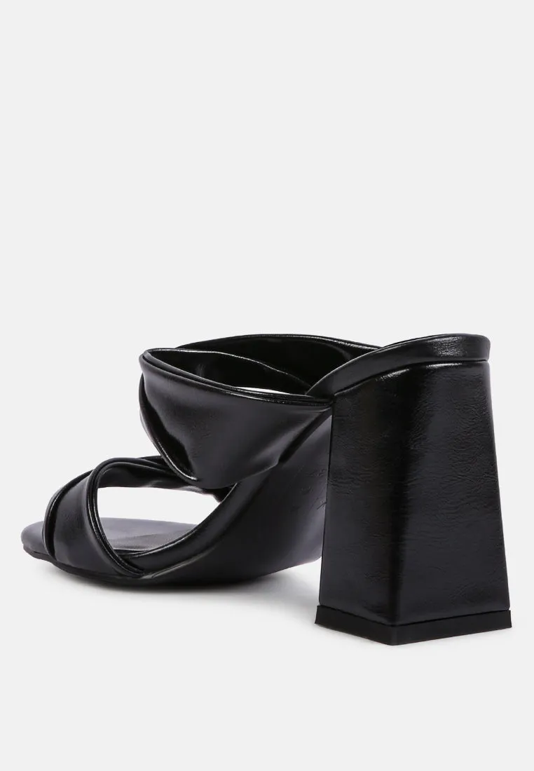 Hot Mess Puffy Block Heel Sandals By Ruw