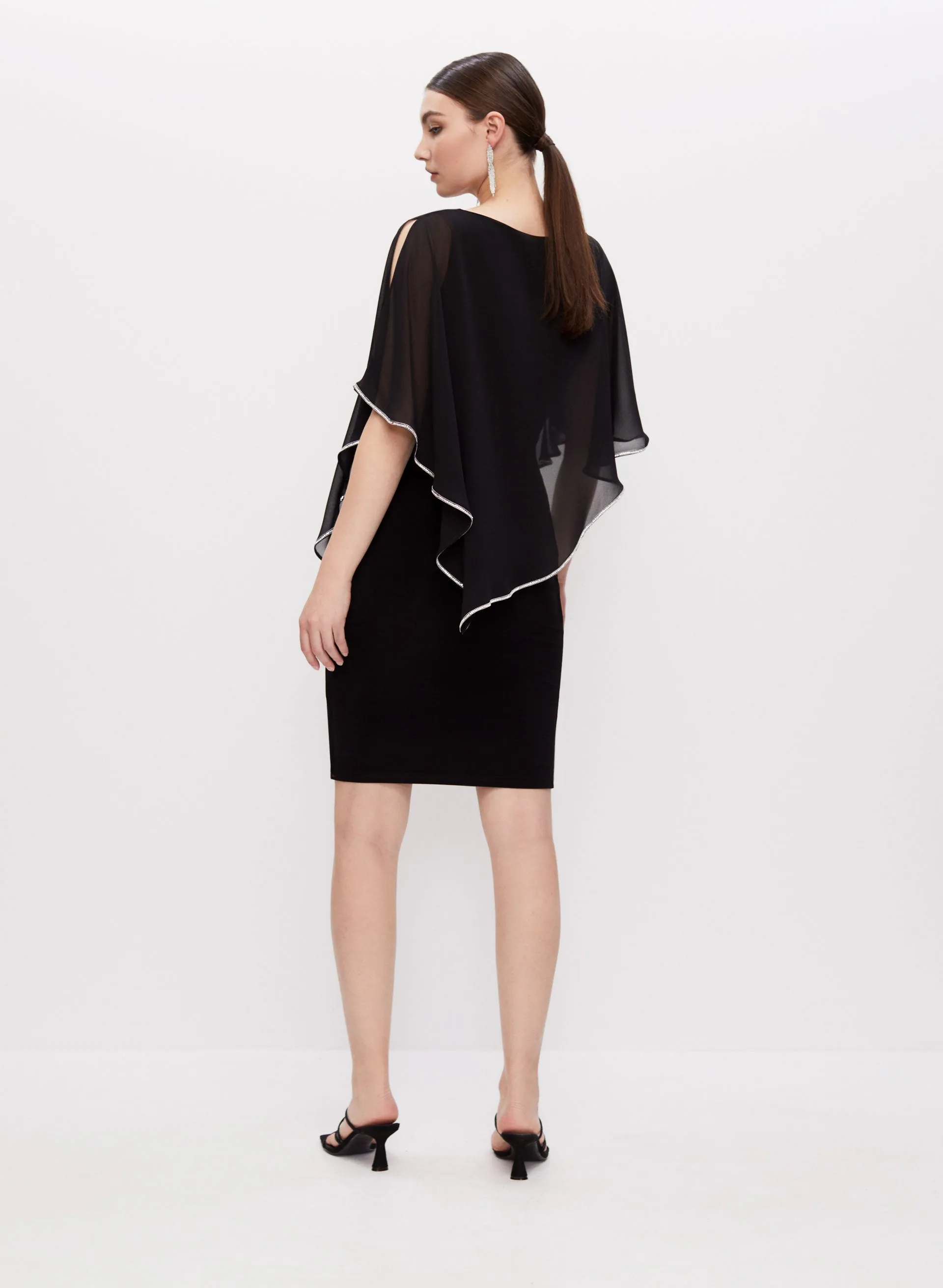 Joseph Ribkoff - Asymmetric Poncho Dress