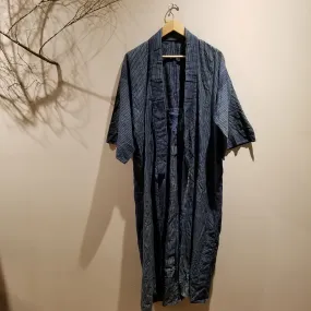 Long Indigo Shima Kimono