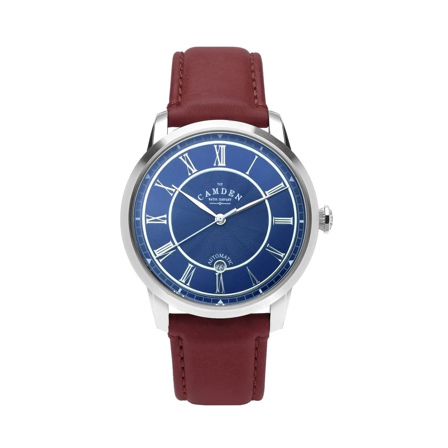 No.29 Automatic Steel, Navy and Oxblood