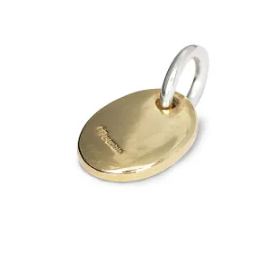 Pebble Personalised Solid Gold Charm