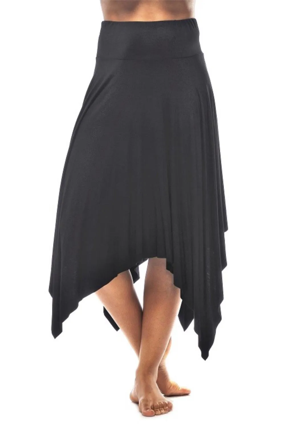 Rapz Asymmetrical Versatile Skirt, Black (4430)