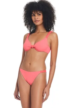 Sandbar Solids Hipster Bikini Bottom Watermelon Sugar