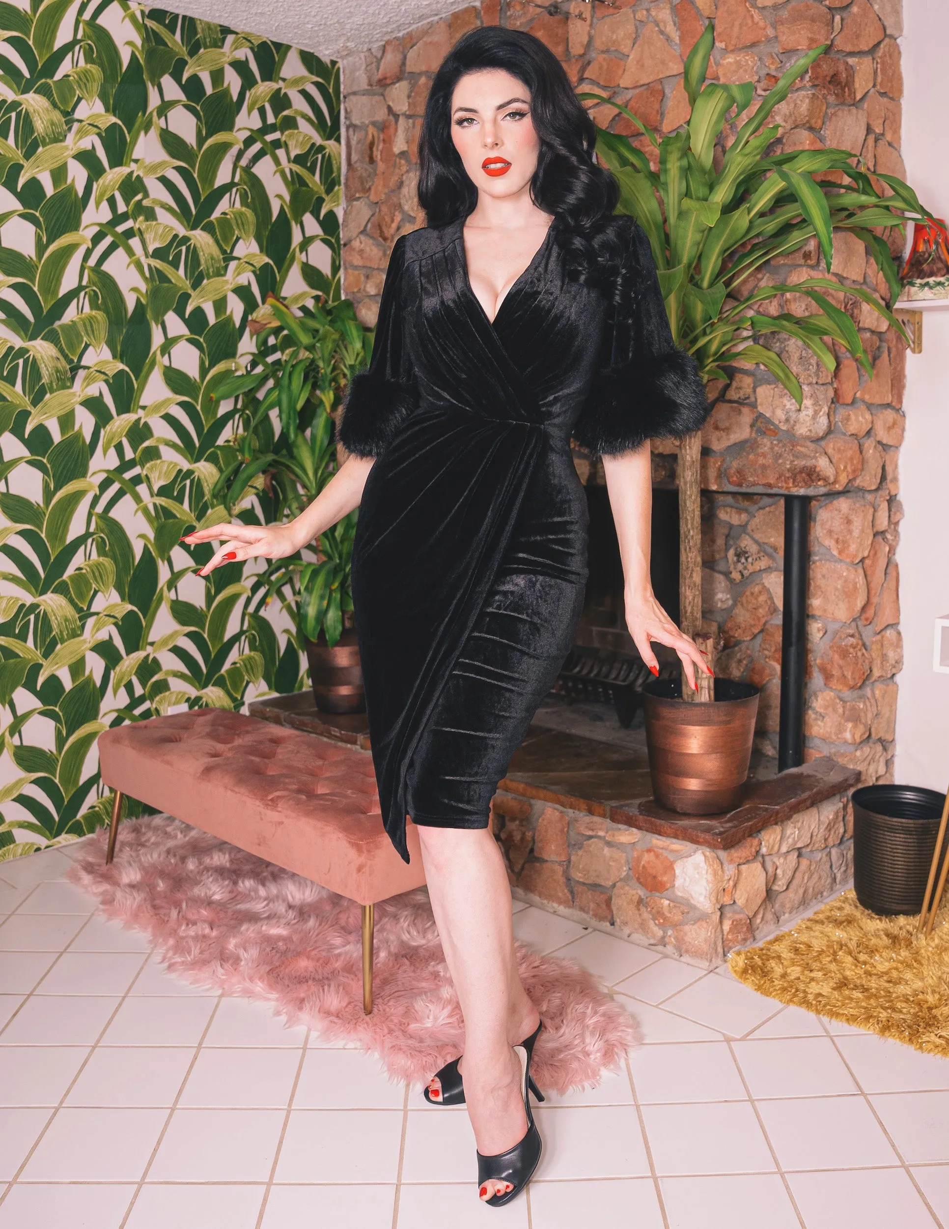 The 5th Avenue Dress in Black PREORDER