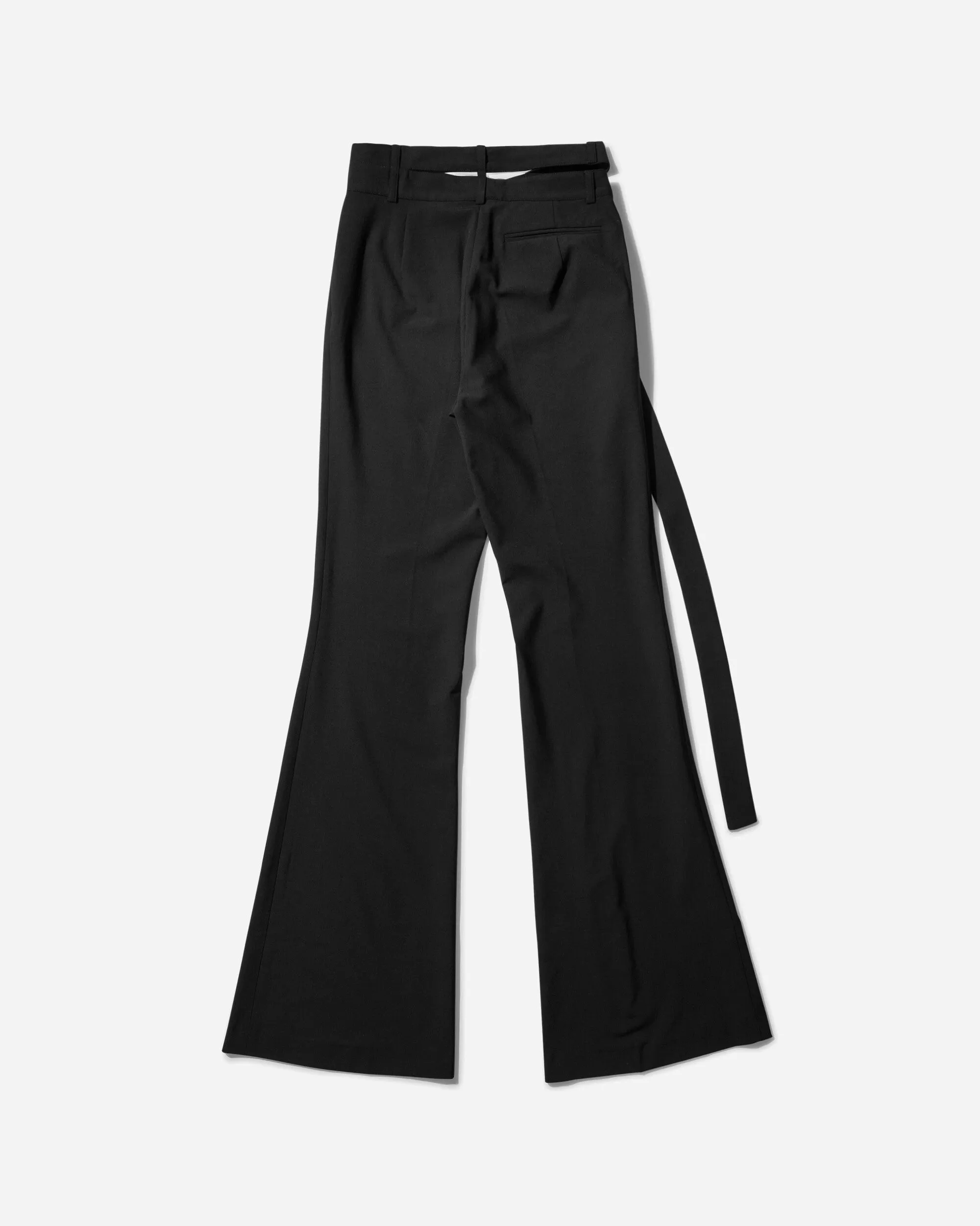 Women's Flared Wrap Suit Pants Black